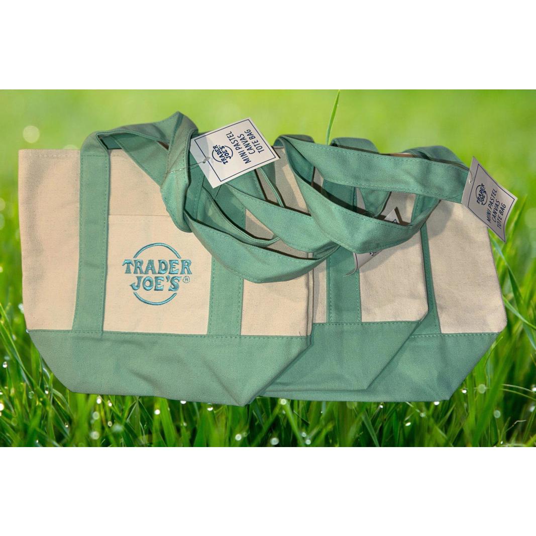 Trader Joe’s Mini Tote Bag. Green 3 Pack